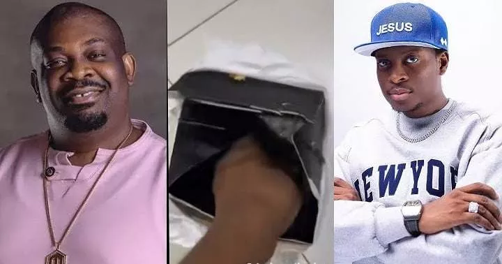 "See wetin I see inside burger" - Sydney Talker shares video after buying Don Jazzy's burger