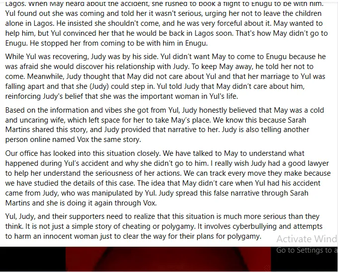'Judy Austin is a victim; Yul is completely responsible for issues in his marriage' - May Edochie's lawyer