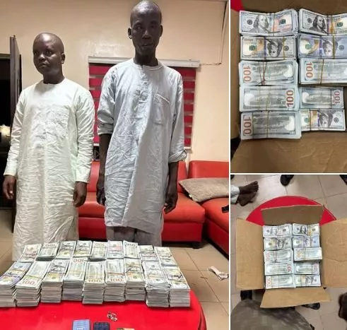 Two Suspects Arrested In Kano Over Alleged Possession Of Fake $899,800 Two Suspects Arrested In Kano Over Alleged Possession Of Fake $899,800
