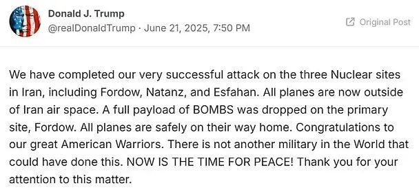 U.S. Military Braces For Iran Counterstrikes On 'Bases And Facilities' After Trump's Bombing On Iranian Nuclear Sites