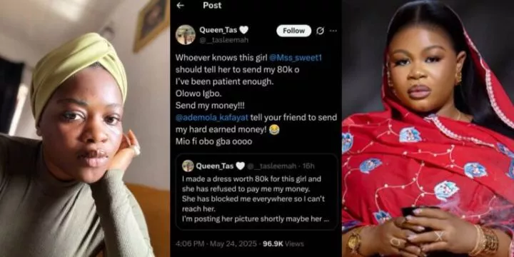 Client vanishes after collecting dress worth ₦80k, blocks fashion designer on all platforms Client vanishes after collecting dress worth ₦80k, blocks fashion designer on all platforms