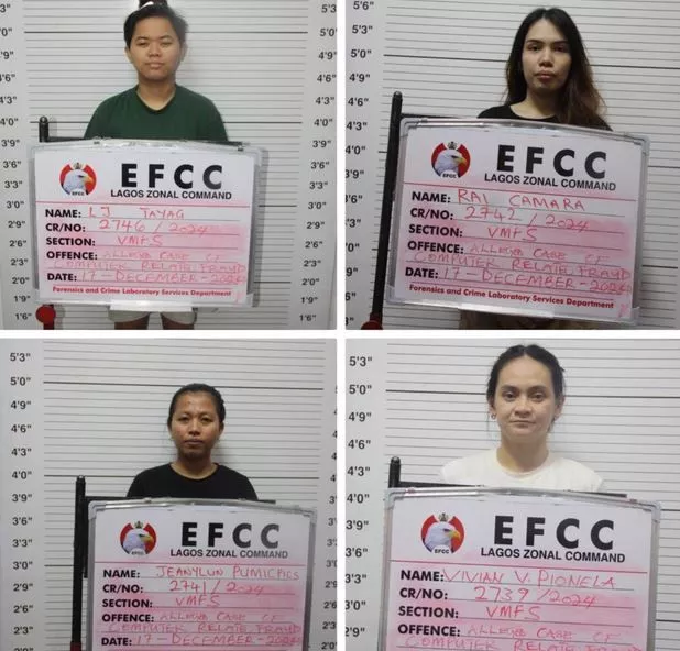 Court Jails 12 Filipino Women For Cyber-Terrorism And Internet Fraud In Lagos (Photos) Court Jails 12 Filipino Women For Cyber-Terrorism And Internet Fraud In Lagos (Photos)