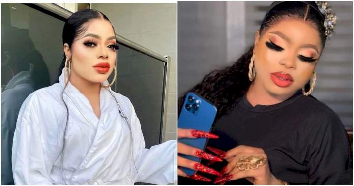 'If you have money transform yourself to a goddess' - Bobrisky says as she flaunts her throwback pictures