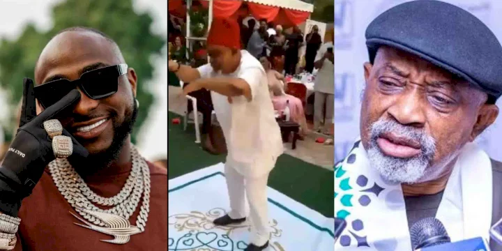 Davido reacts to video of the labour minister, Chris Ngige dancing at an event