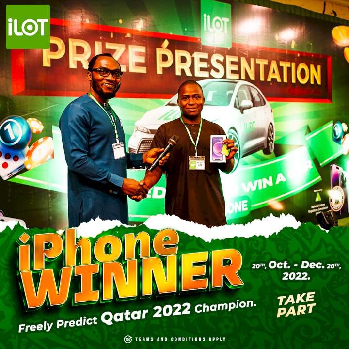 iLOT BET gave out Fantastic Prizes to their Customers