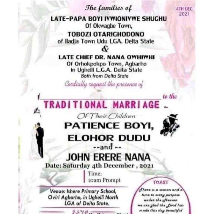 Man set to marry two pregnant women on same day in Delta State