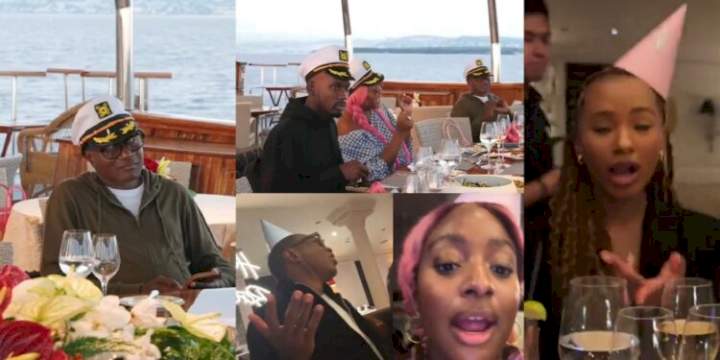 Watch videos from billionaire Femi Otedola's 60th birthday party onboard Christina O super luxury yacht (video)