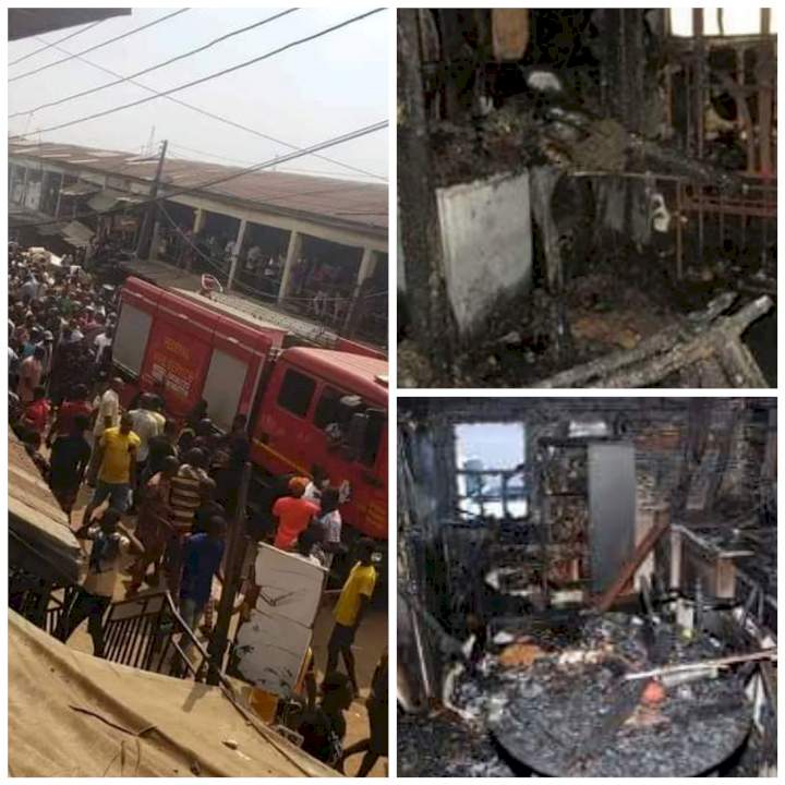 Scores feared dead as fire razes Onitsha drug market (video)