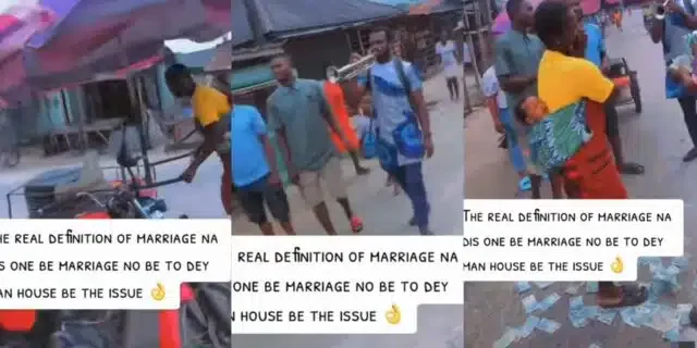 Man sweetly surprises wife who sells food in the streets on her birthday, sprays money on her