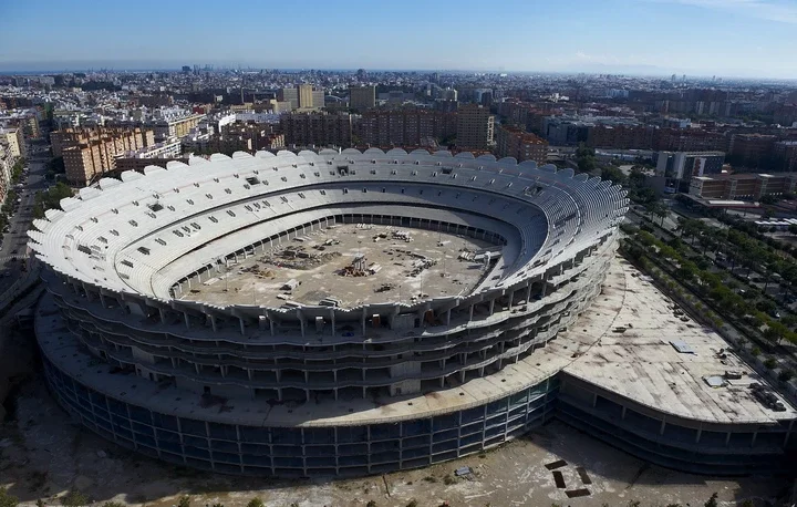 The Nou Mestalla was left to rot after Valencia ran into financial trouble