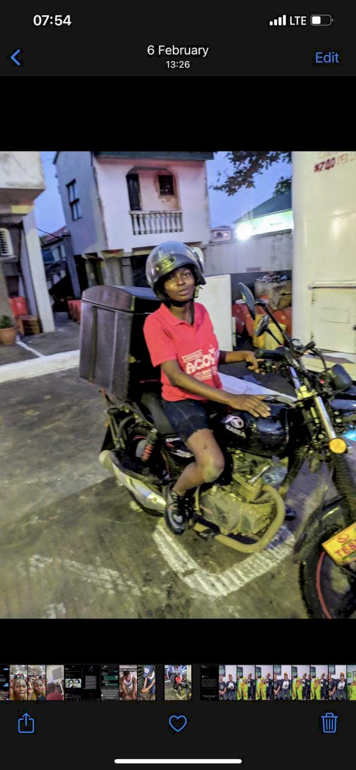 22-year-old lady once employed as security guard sets up food business that employs youths