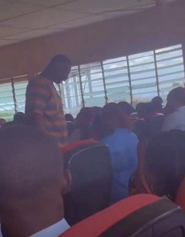 IMSU lecturer called out for slapping a pregnant student who wore mufti to his class (video)
