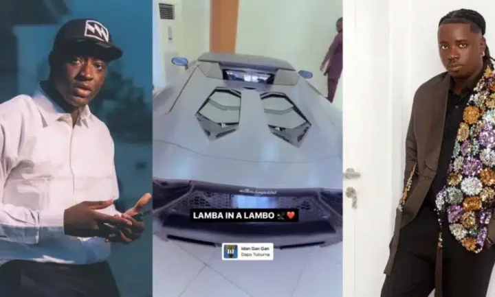 "How many skits you get?!" - Carter Efe alleges that Lamba lied about buying Lamborghini (Video)