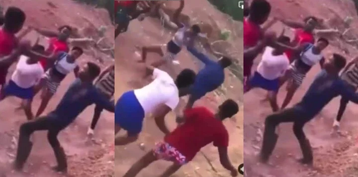 4 Girls mercilessly beat a guy after realizing he was dating them at the same time Watch Video