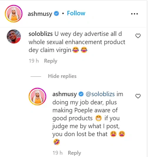 'I promised to remain a virgin till marriage' - Ashmusy