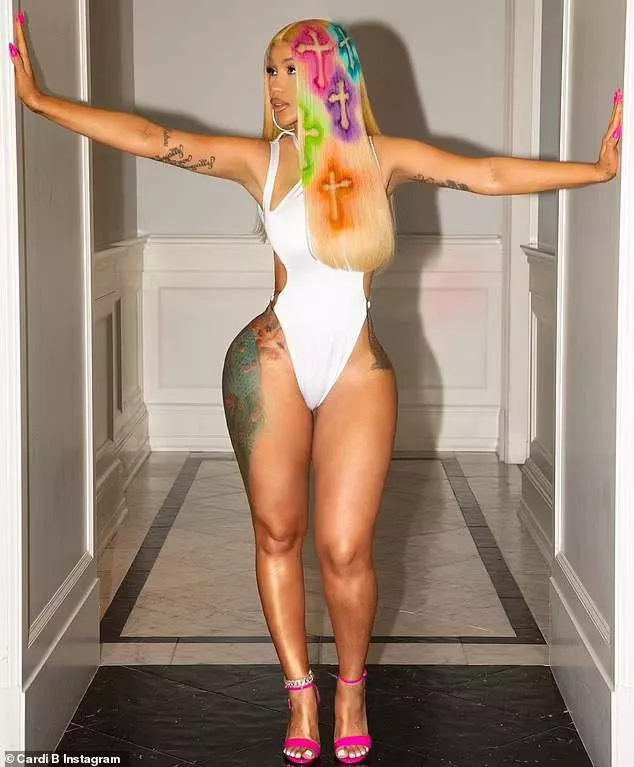 Rapper Cardi B flaunts her bare behind in new photos 10-months after she surgically removed 95% of the biopolymers from her buttocks
