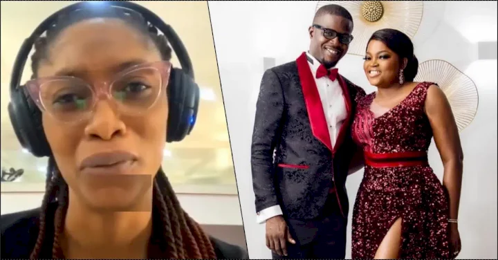 "JJC was sent out because he did not submit to his wife, Funke" - Lady opines (Video)