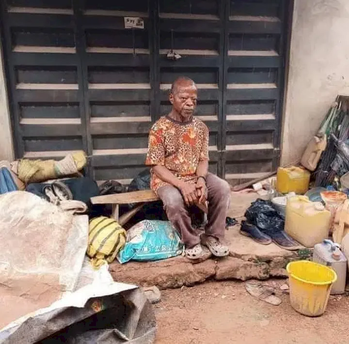 'It's shocking' - Netizens react with disbelief as Kenneth Aguba reportedly becomes homeless; sleeps on streets (Photos)