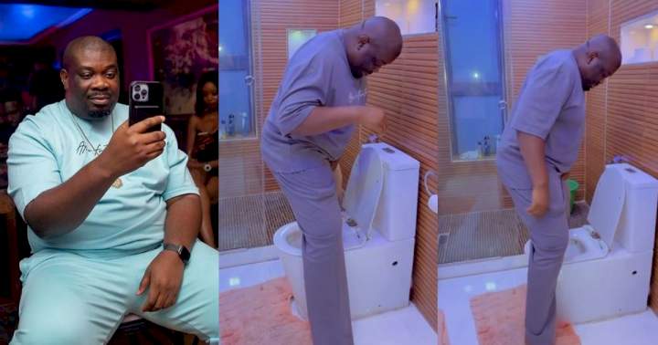 Don Jazzy provides alternative method of using the toilet following current snake invasion (Video)