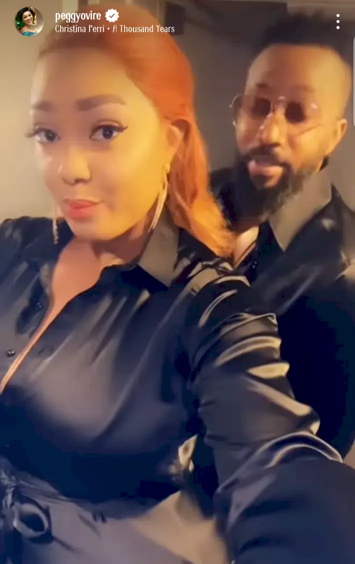 'Somebody is now showing skin' - Moyo Lawal taunts Peggy Ovire as she shares video with hubby