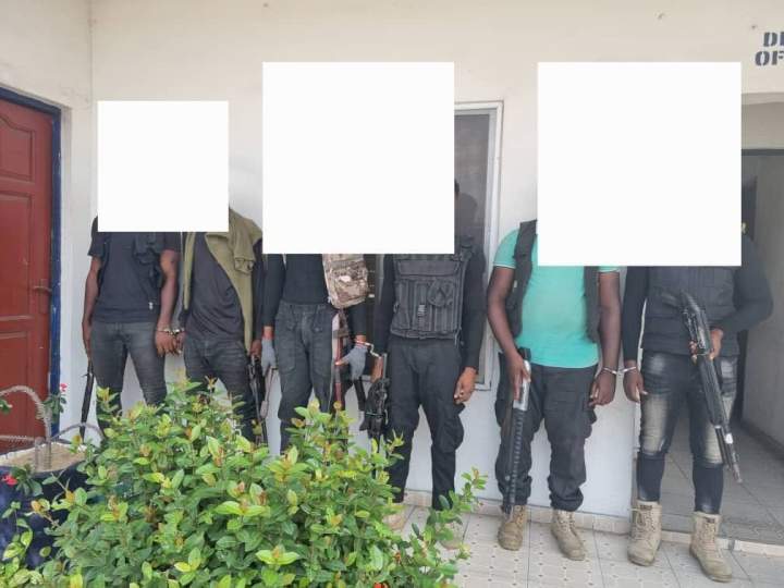 Six suspected armed robbers and kidnappers disguising as vigilantes atrested in Delta