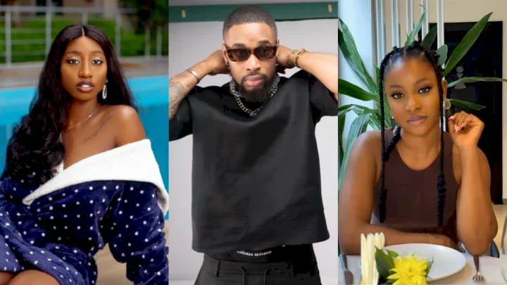 #BBNAIJA: "I really like you; I only stayed away because of Bella" - Doyin creates love triangle as she confesses her feelings to Sheggz (Video)