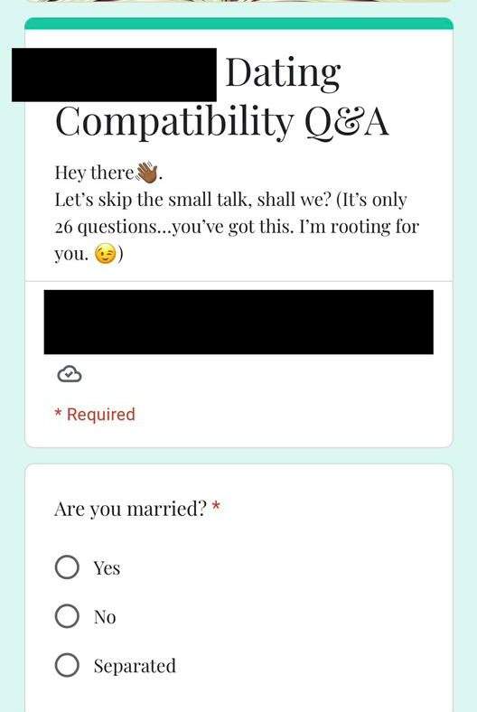 Man shocked as lady slams questionnaire on him to fill out before agreeing to date (Video)