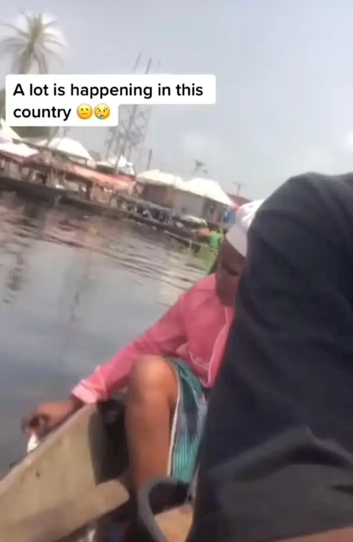 'This is sad' - Woman eating bread with water from river stirs reactions (Video)