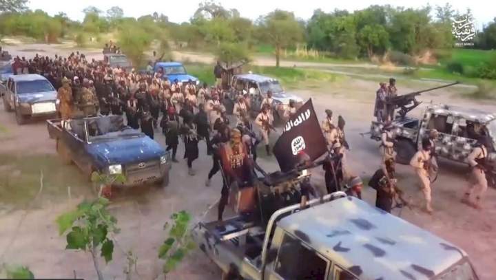 BREAKING: Terrorists celebrate during ISWAP attack on Kuje prison in Abuja (Video)