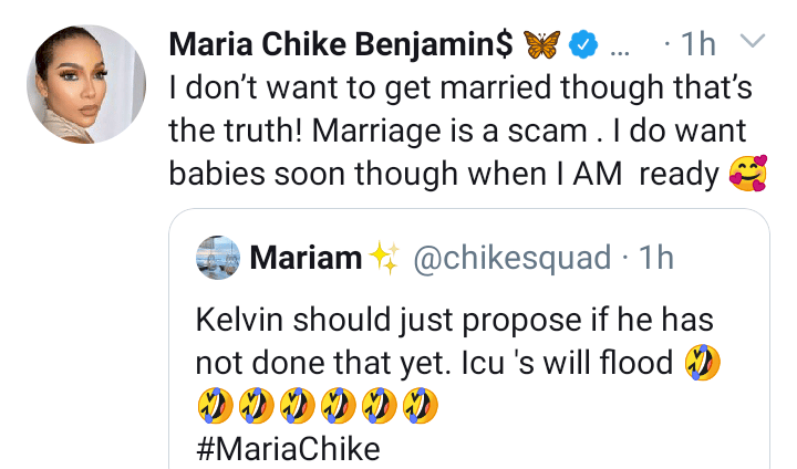 Why I don't want to get married even though I want babies - Maria opens up