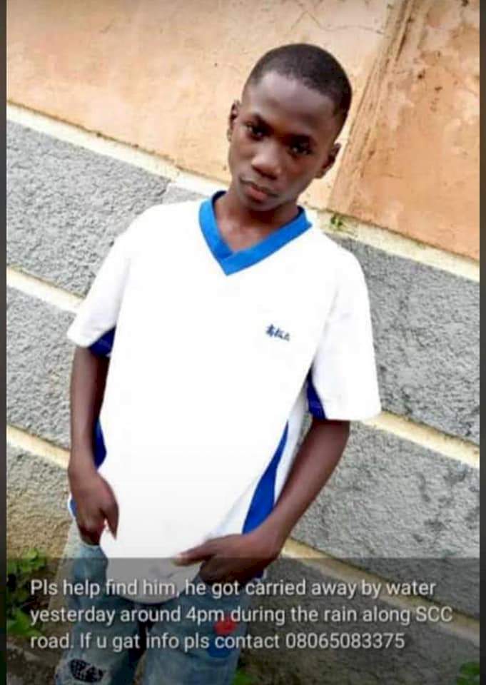 Body of 13-year-old boy swept away by flood recovered in Abuja