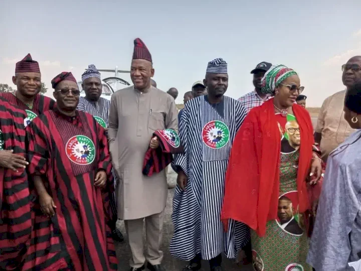 Watch moment Peter Obi arrived for his presidential rally in Benue state with his wife