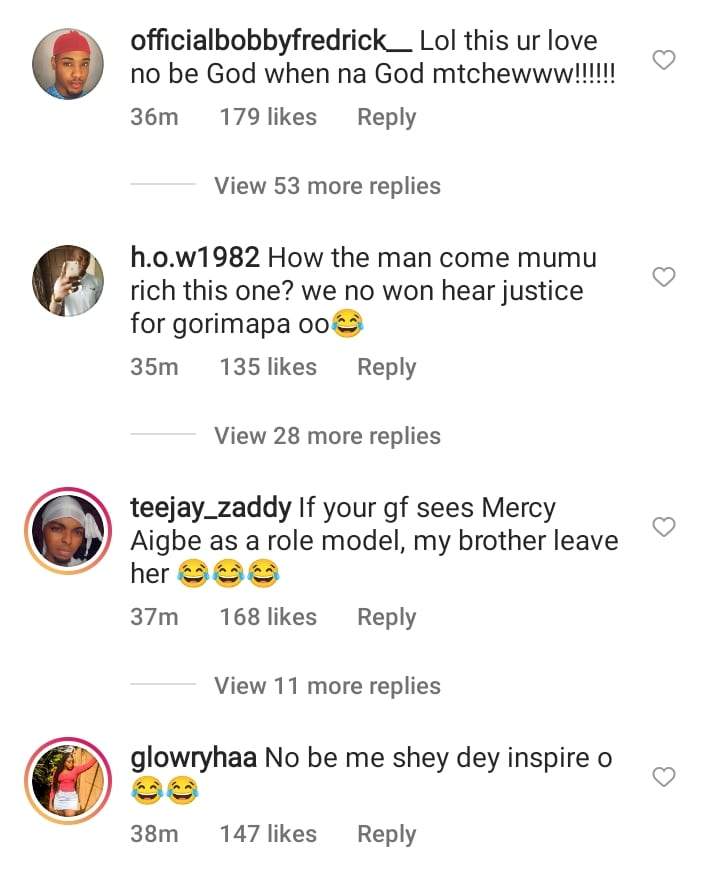 'This your love no be God when' - Netizens react as Mercy Aigbe displays barbing skills (Video)