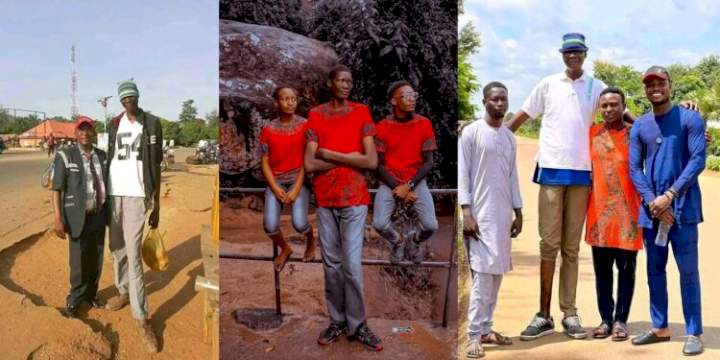 Photos of the "tallest man in Kaduna" emerges online