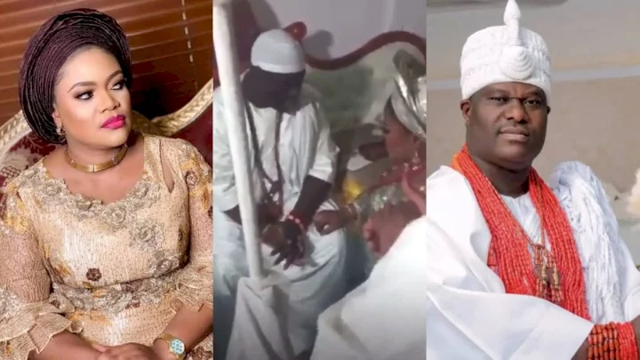 Ooni of Ife takes new wife months after collapse of marriage with Naomi (Video)