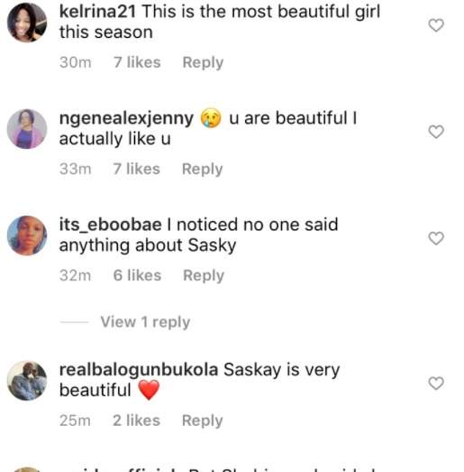 #BBNaija: 'I'm sad because no guy likes me in the house' -Saskay (Check out fans reactions)