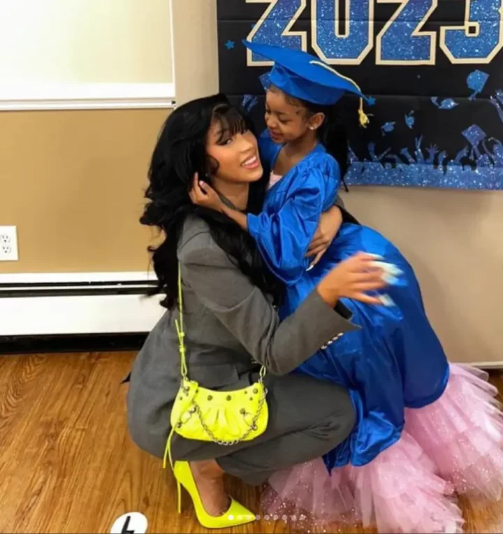 'Give me good grades and I'll give you the world, baby' - Cardi B emotionally celebrates daughter Kulture's graduation in style