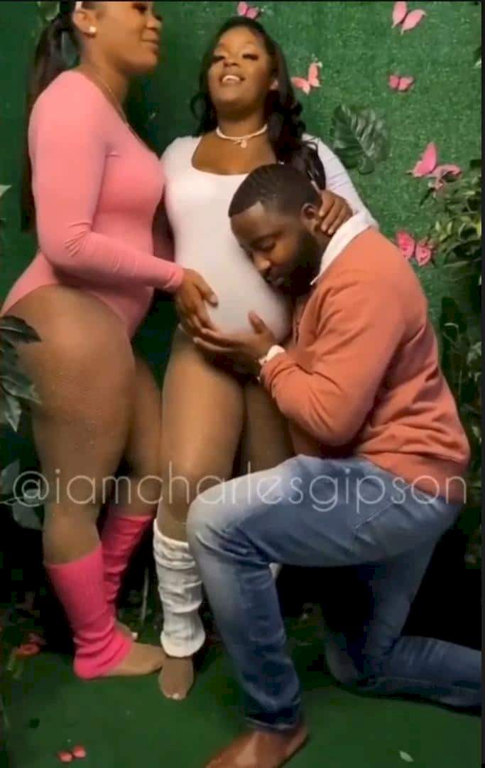 Confusion as family roll out pregnancy photo shoot (Video)