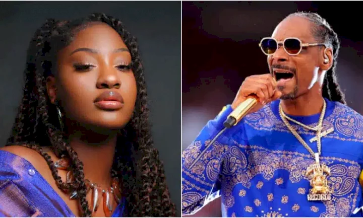 You've got my whole family dancing - Snoop Dog begs Tems for a song