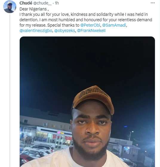 Update: Labour party supporter arrested in Anambra and flown to Abuja tenders public apology to businessman, Emeka Offor (video)