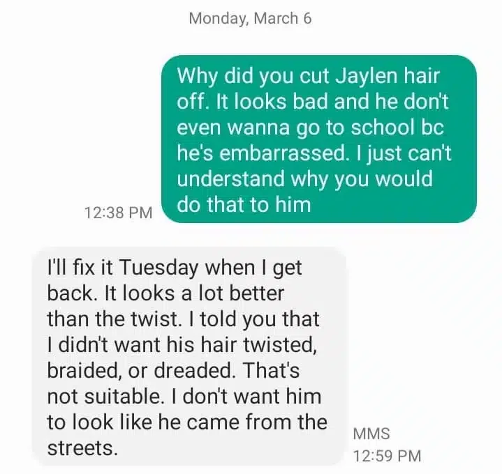 Lady calls out baby daddy for spitefully cutting son's dreads