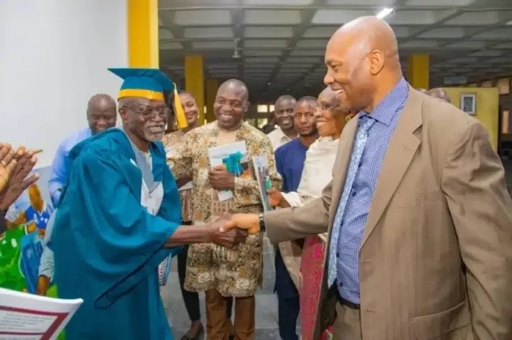 70-year-old ex-Nigeria's coach graduates with first class at UNIJOS
