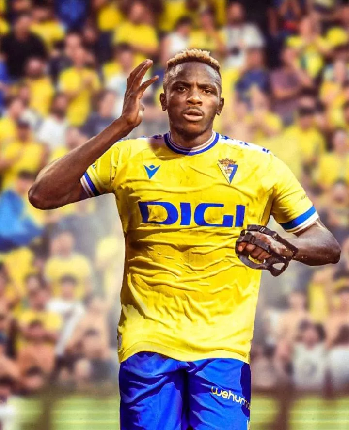 With the possibility of Osimhen departing Napoli, Cadiz posted another message to recruit the Nigerian. - X/Cadiz