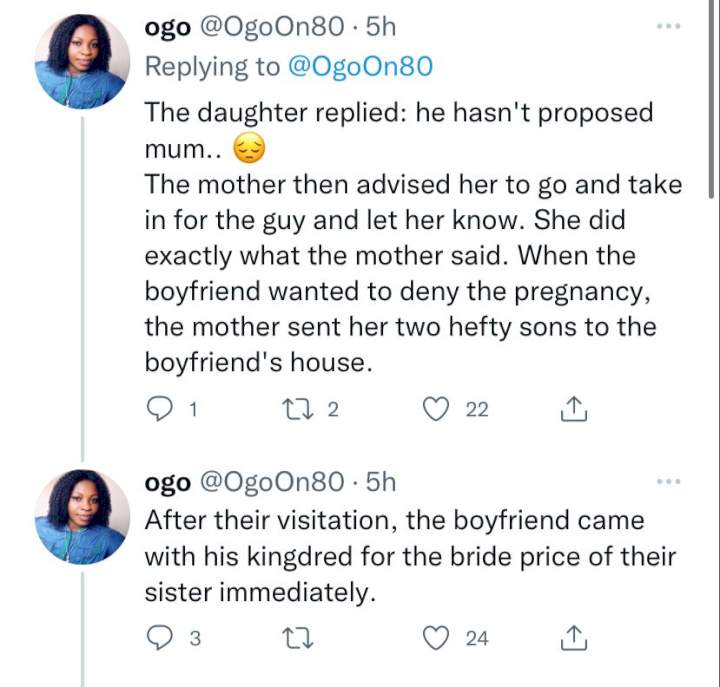 Lady reveals what a desperate mother did to help her daughter secure a husband