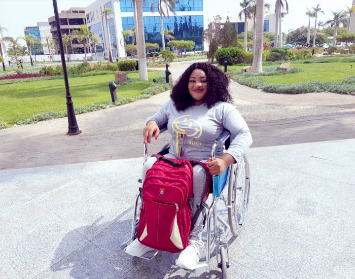 'I carry eye go market and got the finest man' - Physically challenged lady says as she sets to tie the knot with lover