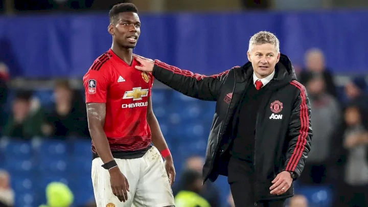 Europa League: Pogba reacts to Solskjaer replacing him at half-time against Granada