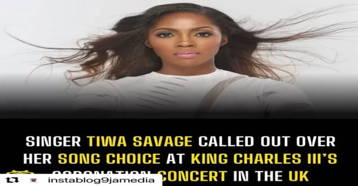 Singer Tiwa Savage called out over her song choice at King Charles III's coronation concert in the UK