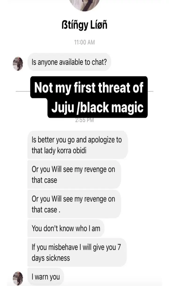 'Reconcile with her or I'll cripple your m*nhood' - Korra Obidi's estranged husband, Justin shares threat messages from Nigerians