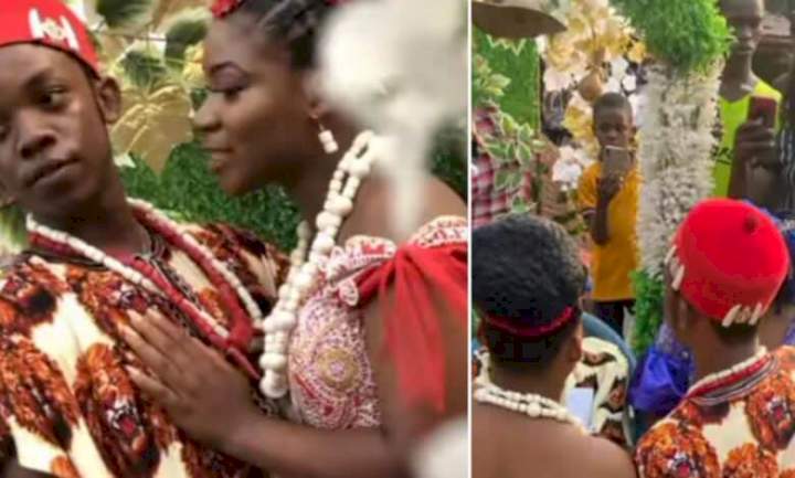 "You marry family members join?" - Reactions as 20-year-old man claims he spent over N12.3m on wedding