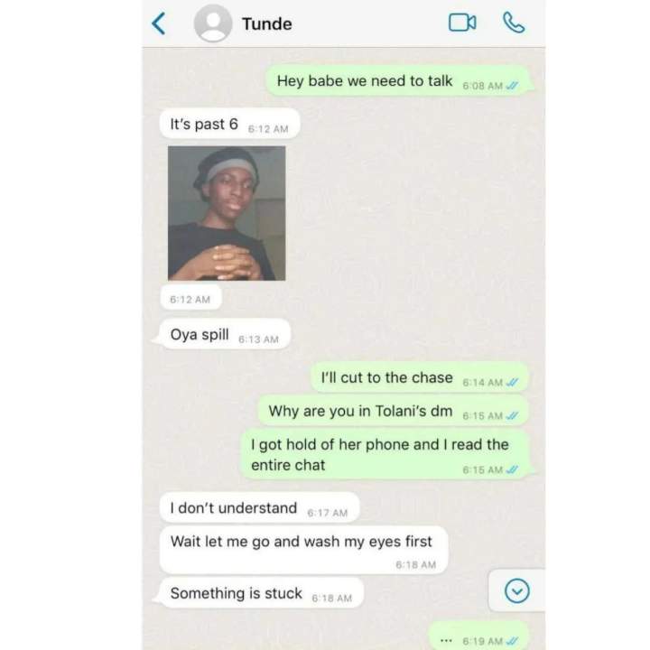 'Flirting is not cheating; it's proof that I respect you' - Nigerian man tells girlfriend after she confronted him with evidence of his flirting with her female friend (Screenshots)